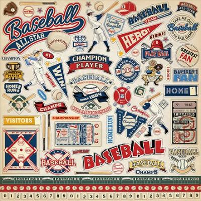 Carta Bella Baseball - Element Sticker